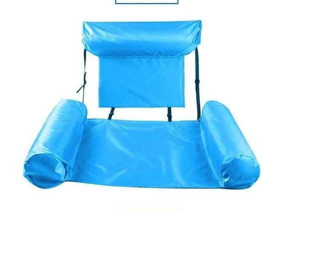 Swimming Pool Beach Water Hammock In Air Mattress Lounger Floating Sleeping Cushion Foldable Inflatable Air Mattress Bed Chair