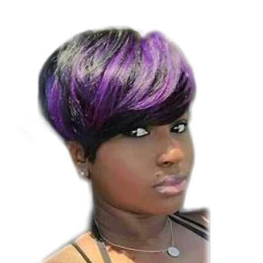 Synthetic Short Curly African American Women Wig