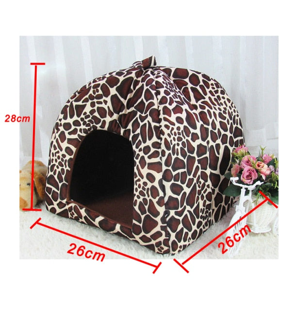 2021 new hot sale autumn winter teddy pet small dogs house cat bag kennel&pens dog bed tent PT127