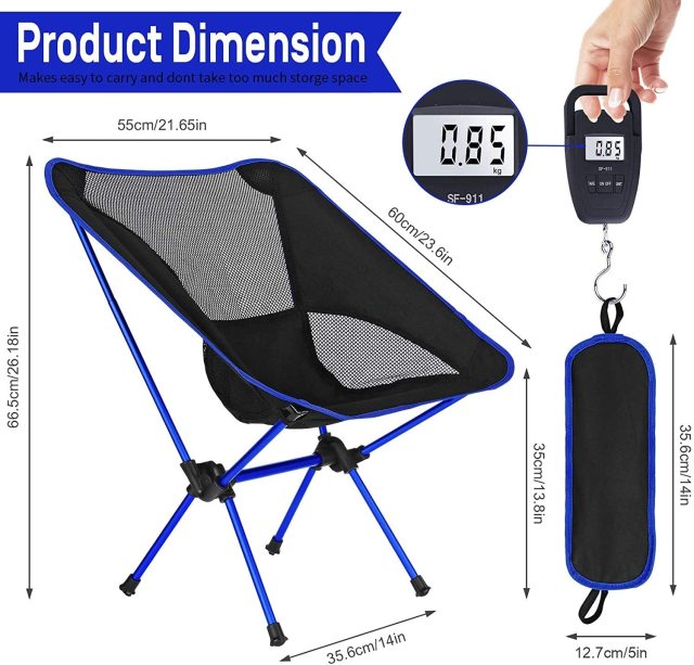 Outdoor Portable Camping Chair Oxford Cloth Folding Lengthen Camping Seat for Fishing BBQ Festival Picnic Beach Ultralight Chair - Shop 24/777