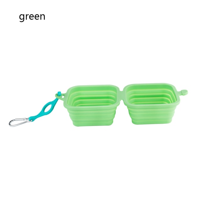 Foldable Bowl Dish For Dogs Cat Outdoor Pet Feeder Portable Pet Product Travel Collapsible Silicone Dog Bowl Food Water Feeding