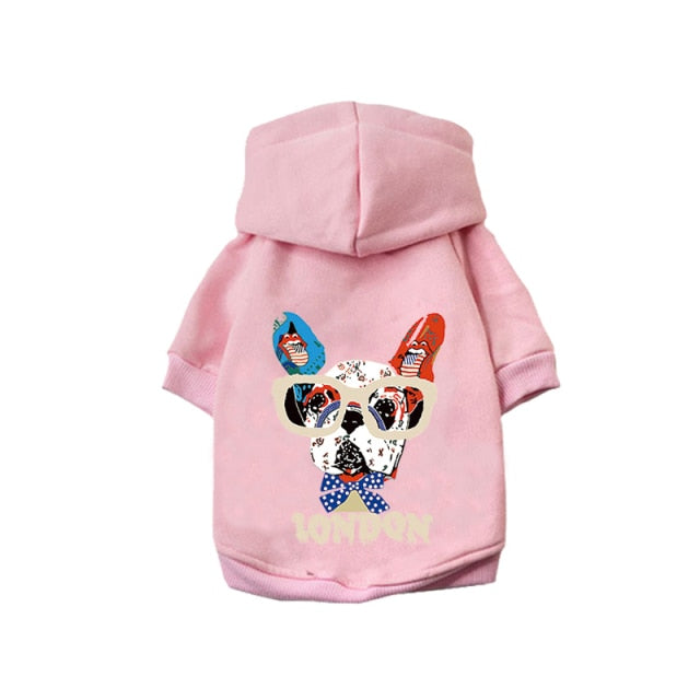 Winter Warm Dog Clothes Cotton Hoodies Clothes for Dogs Pet clothing for Small medium dogs Costumes Coat For Cat French Bulldog