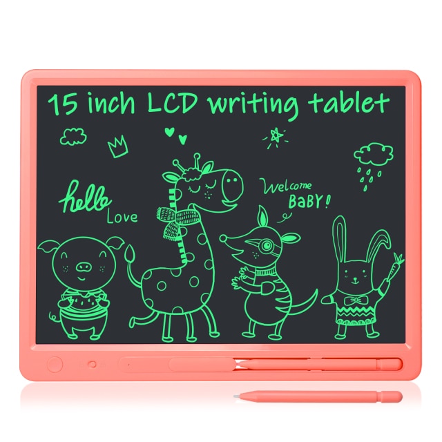 15Inch LCD Writing & Drawing &Message Tablet Doodle Board Toys Smart Paper For Kids & Adults Birthday Gift With Colorful Stylus - Shop 24/777