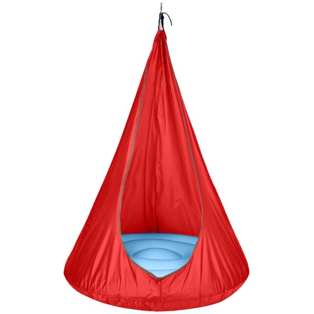 Kids Pod Swing Seat Children Hammock Chair Comfortable safe for Fun Indoor Outdoor Use Swing play equipment roof/trunk hanging