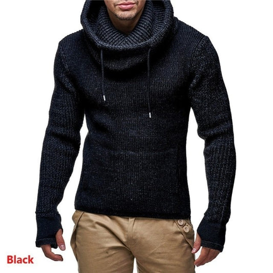 2021 Autumn Winter New Men's turtleneck Sweaters Male High Street Solid Color Sweaters Slim Fit Knitted Pullover Sweater M-2XL