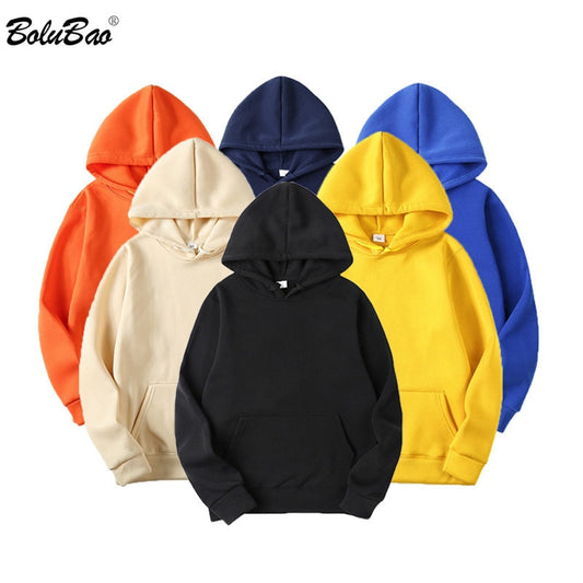 BOLUBAO Fashion Brand Men's Hoodies 2021 Spring Autumn Casual Hoodies Sweatshirts Men's Top Solid Color Hoodies Sweatshirt Male