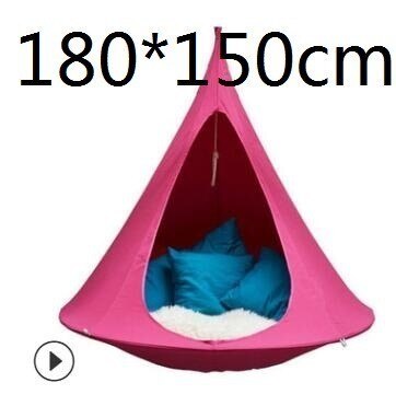 Camping Teepee for Kids Adults Silkworn Cocoon Hanging Swing Hammock tent for Outdoor Hamaca Patio Furniture Sofa Bed Swings