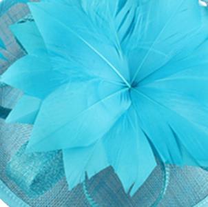 New High Quality Long Feather Fascinator Hats Women Wedding Hair Accessoires Church Headdress Party Tea Hat Suit For All Season