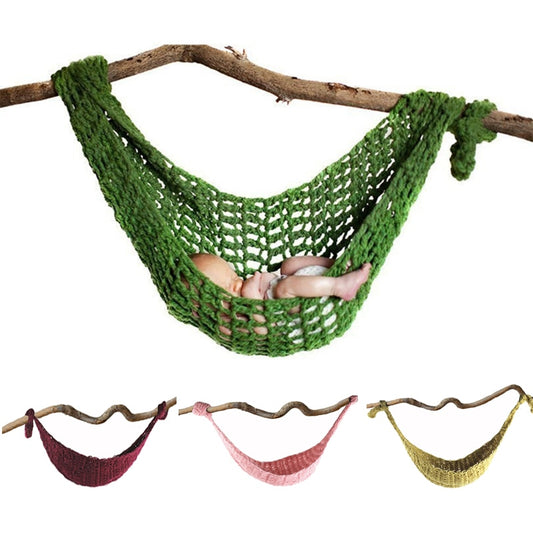 Newborn Photography Props Crochet Hammock Baby Photo Pictures Accessories Knitted Infant Hanging Cocoon Bed Hammock Swings